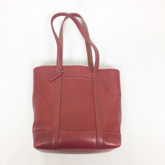 Coach Handbags - Coach Red Leather Galley Tote
